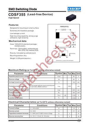 CDSF355B datasheet  